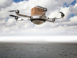 3d drone delivery in desert