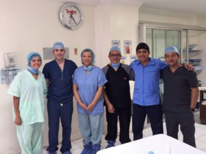 The surgical team who performed the 4 hour operation