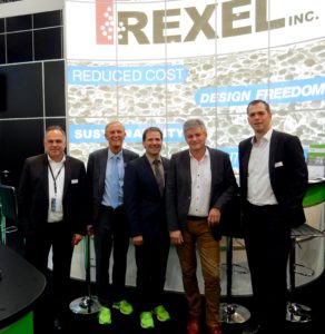 Officials from Trexel Inc., Milacron and Sorcole 